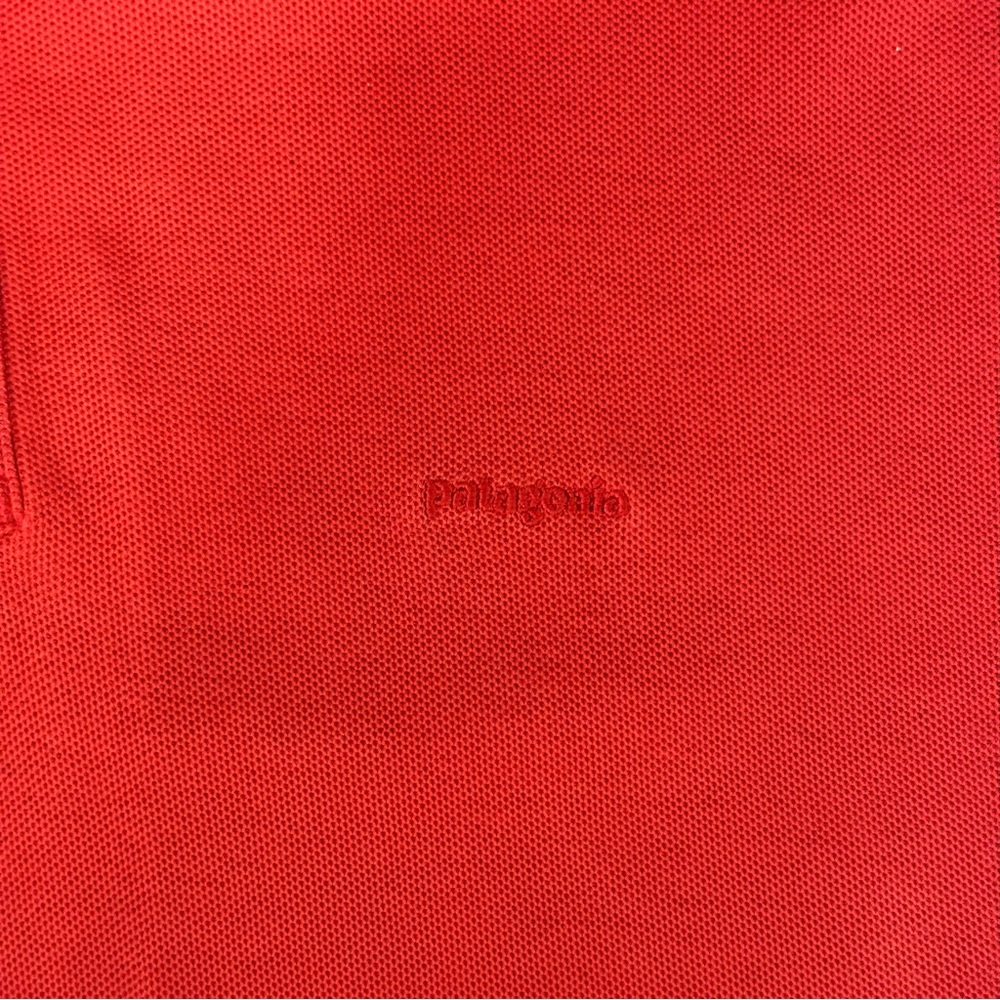 Patagonia Polo Size XL Men's Cotton Outdoors Casual Orange Shirt - Picture 3 of 4